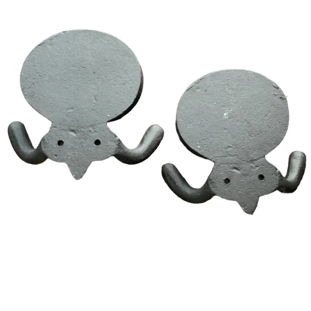 New Black Wrought Iron Hooks 